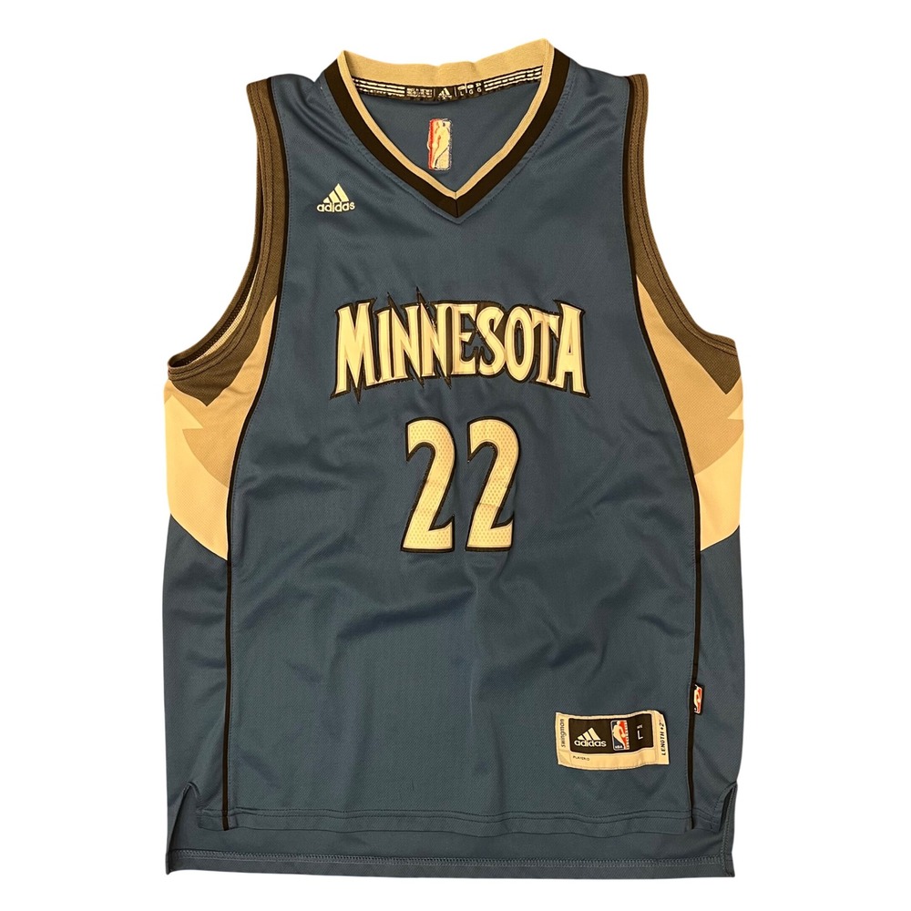 Adidas Minnesota Timberwolves Andrew Wiggins Jersey Men L Blue #22 Swingman